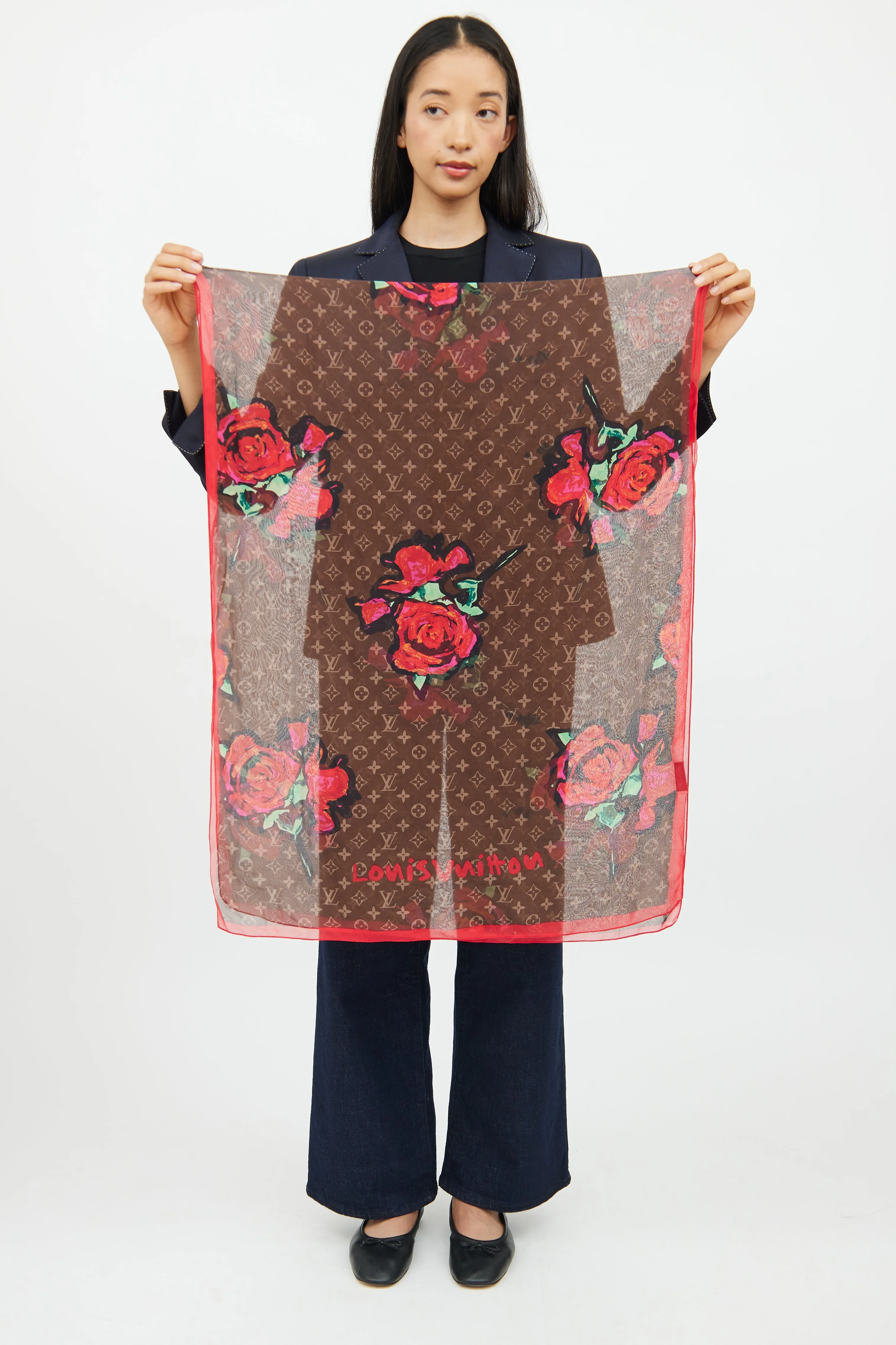 2008 Rose Silk Scarf