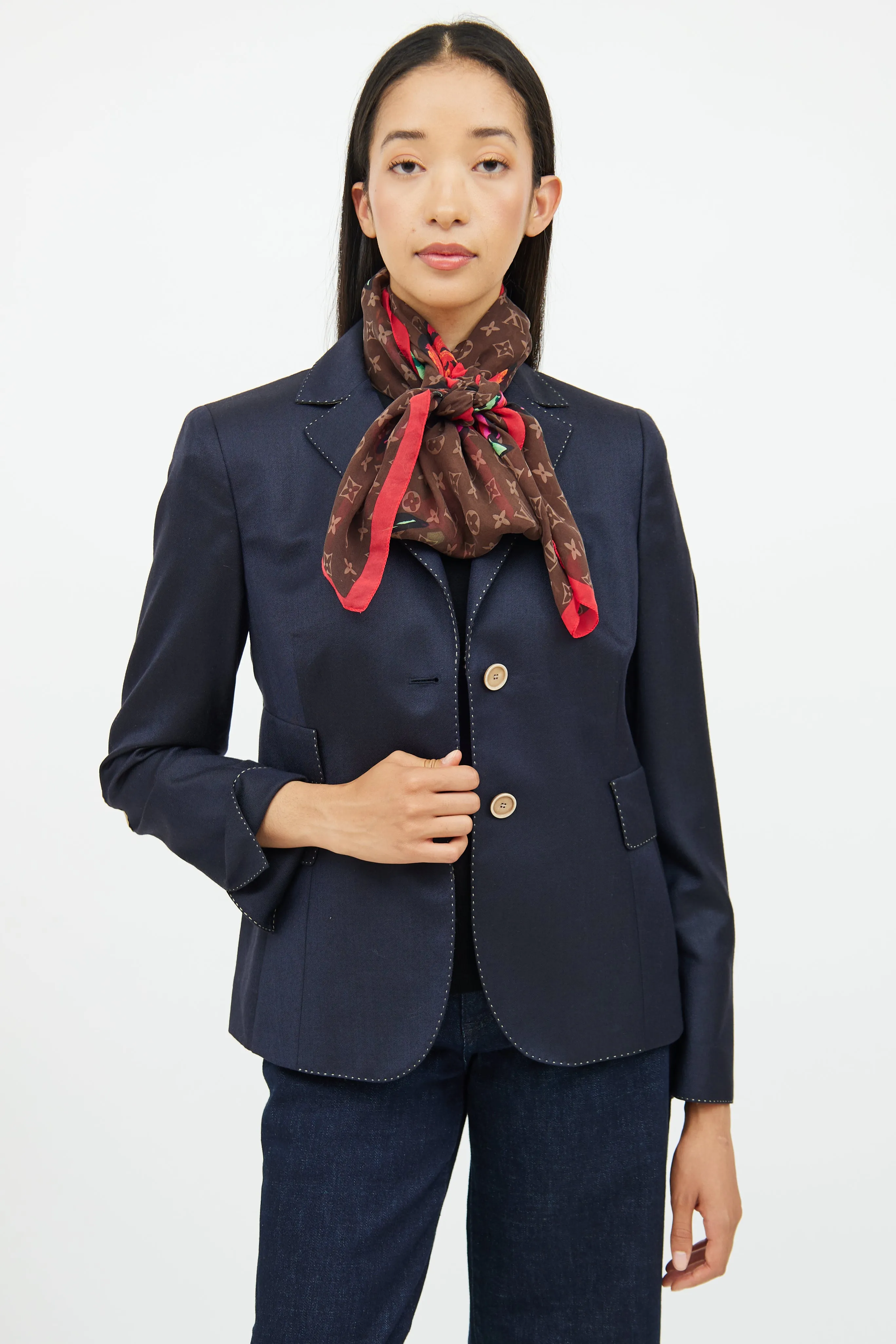 2008 Rose Silk Scarf