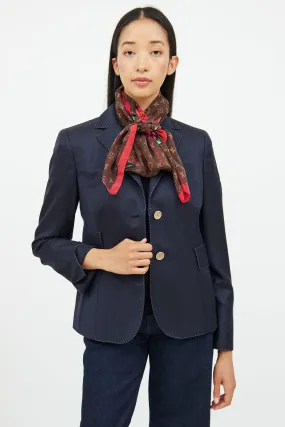 2008 Rose Silk Scarf