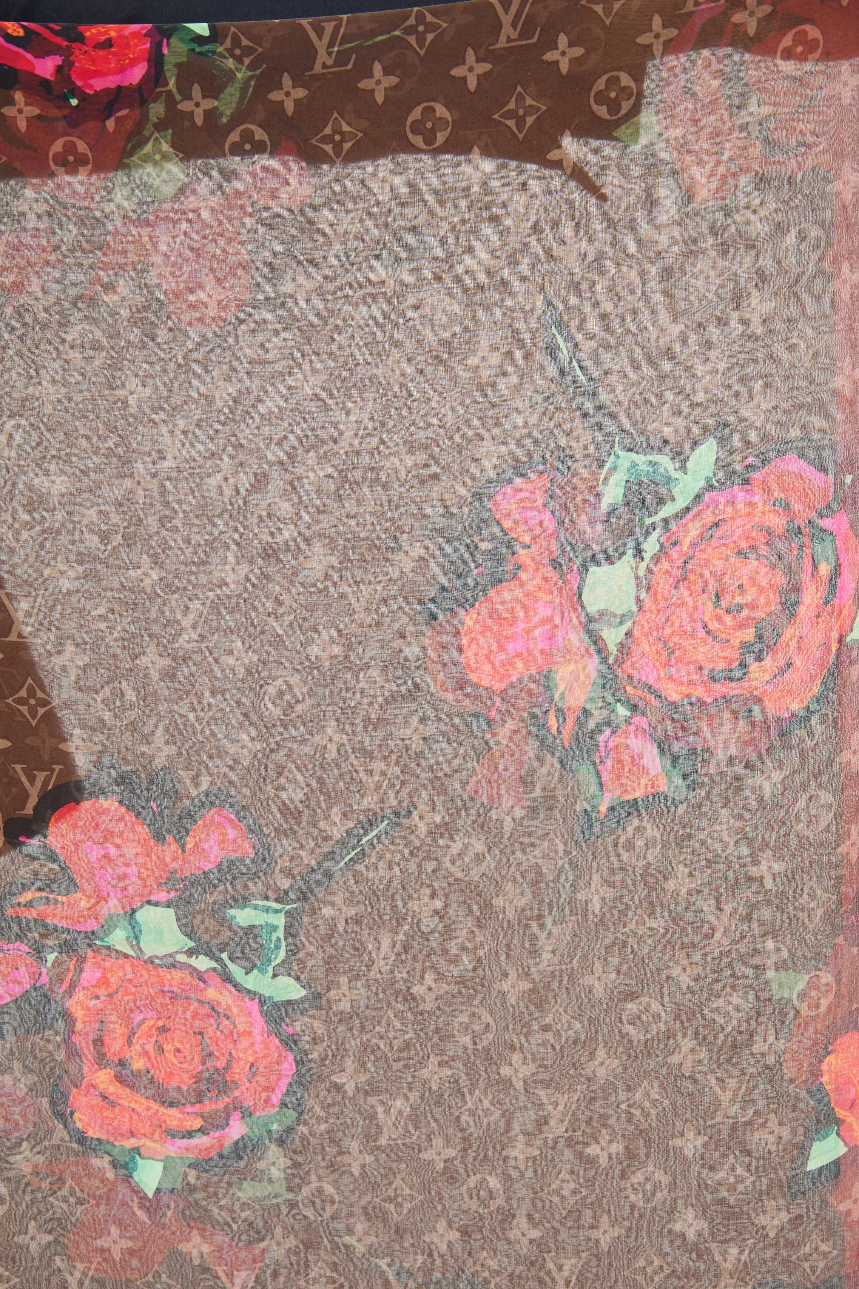 2008 Rose Silk Scarf