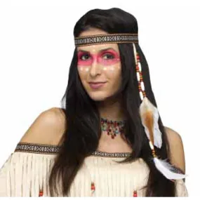 Bead & Feather Boho Headband