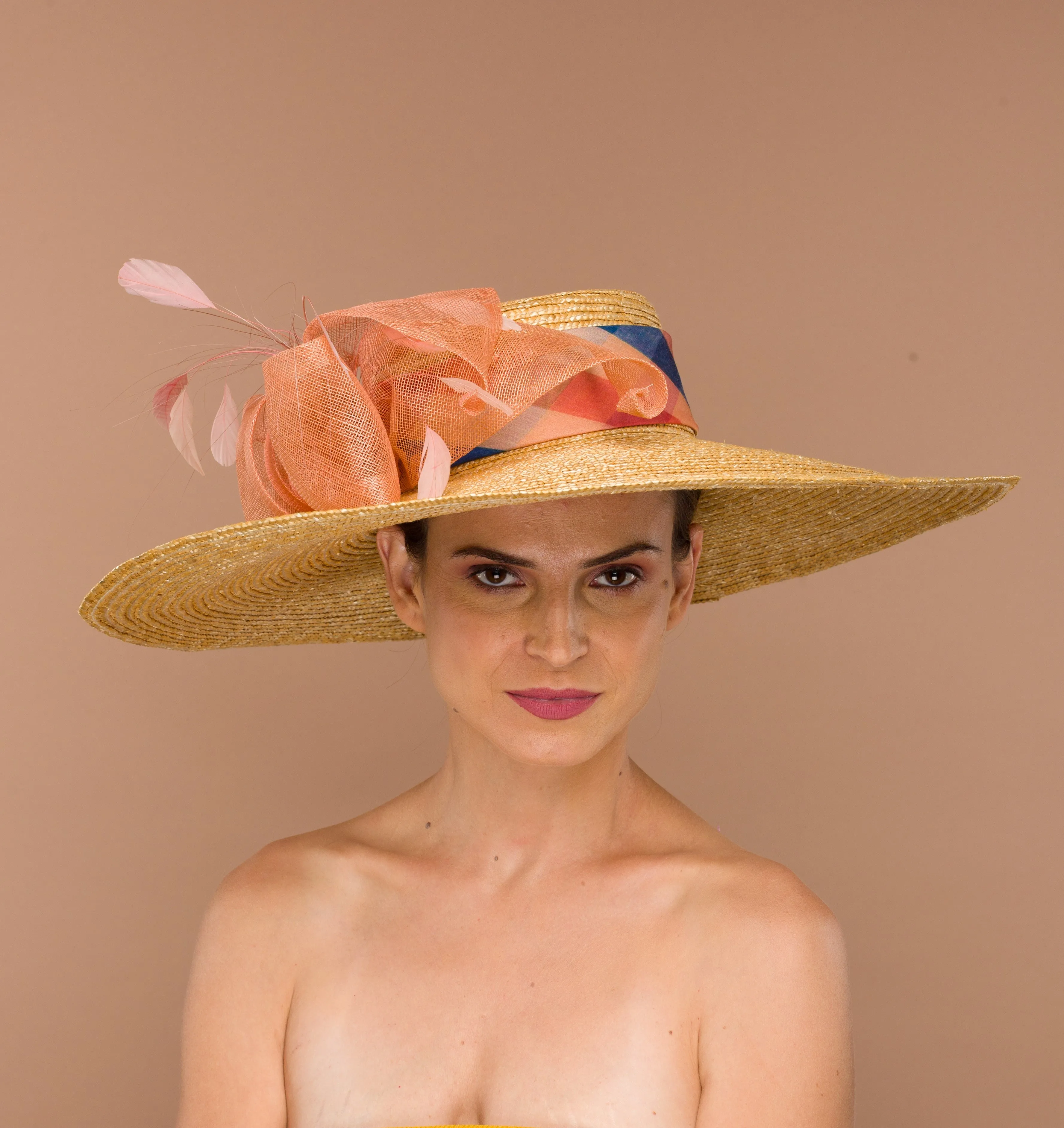 Big Hat Boater Wide Brim (Koi)