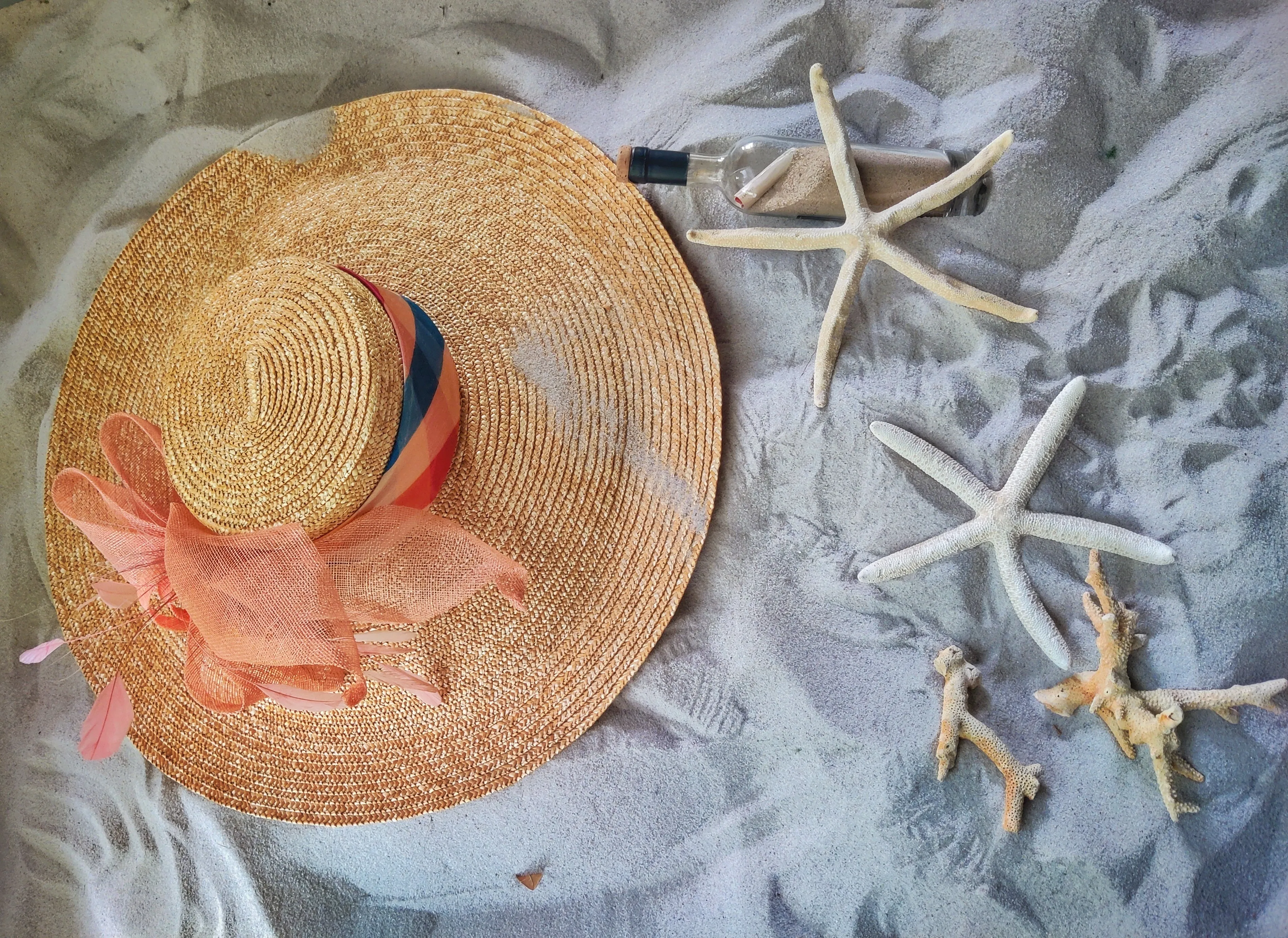 Big Hat Boater Wide Brim (Koi)