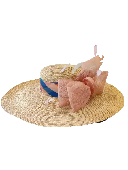 Big Hat Boater Wide Brim (Koi)