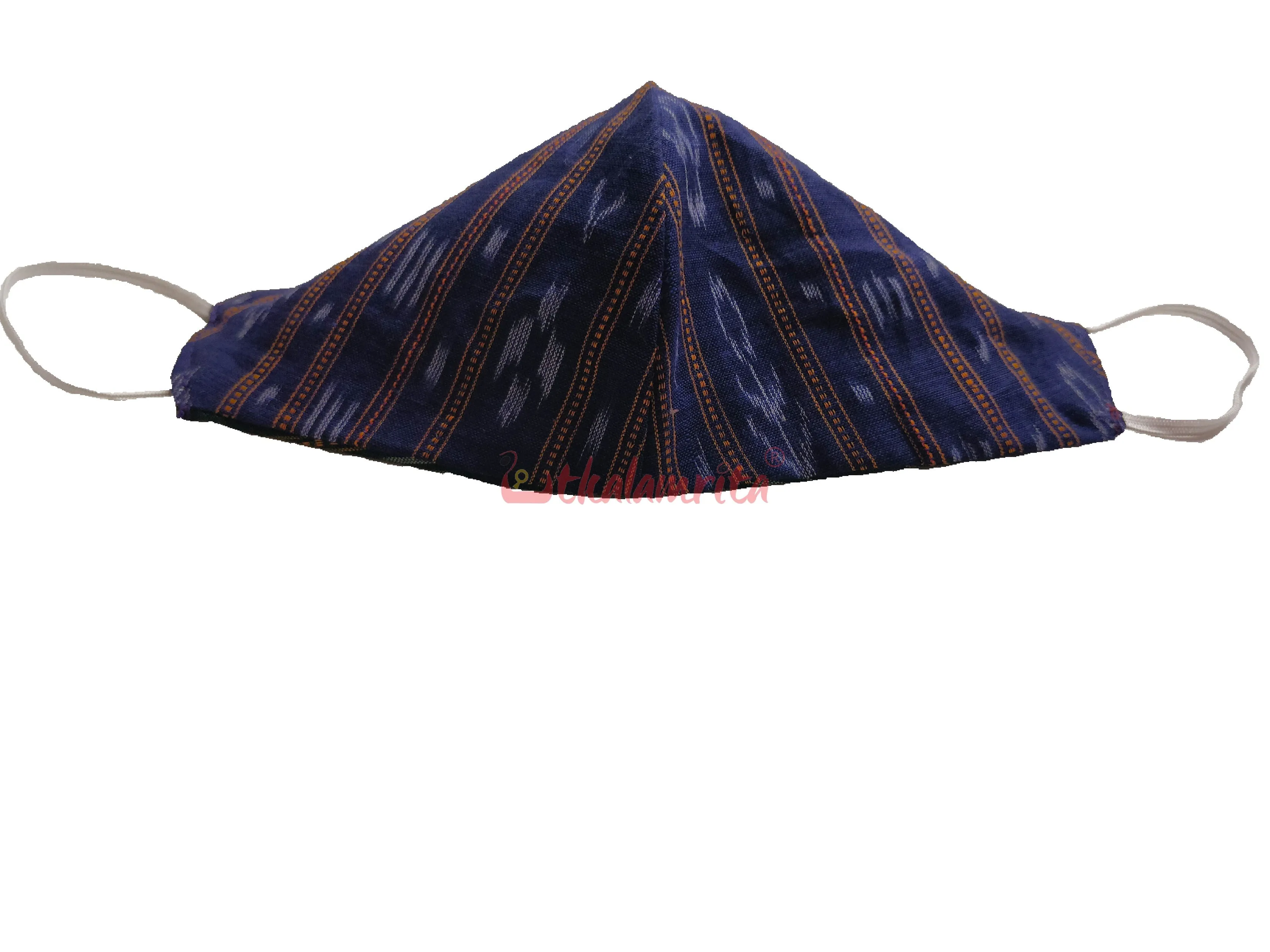 Blue & Green Ikat Mask