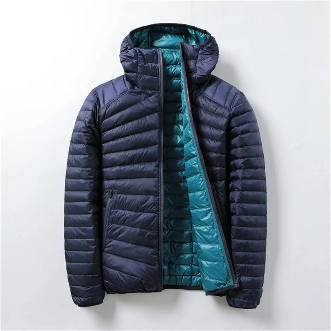 Double Side Women Jacket Ultra Light Duck Down Parkas Female Puffer Jacket Portable Down Coat