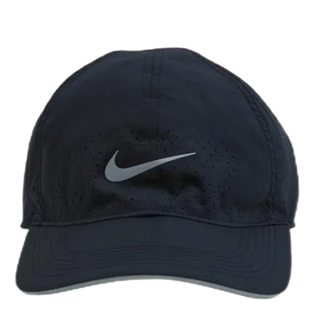 Dri-FIT Aerobill Featherlight Perforated Running Cap BLACK/REFLECTIVE SILV