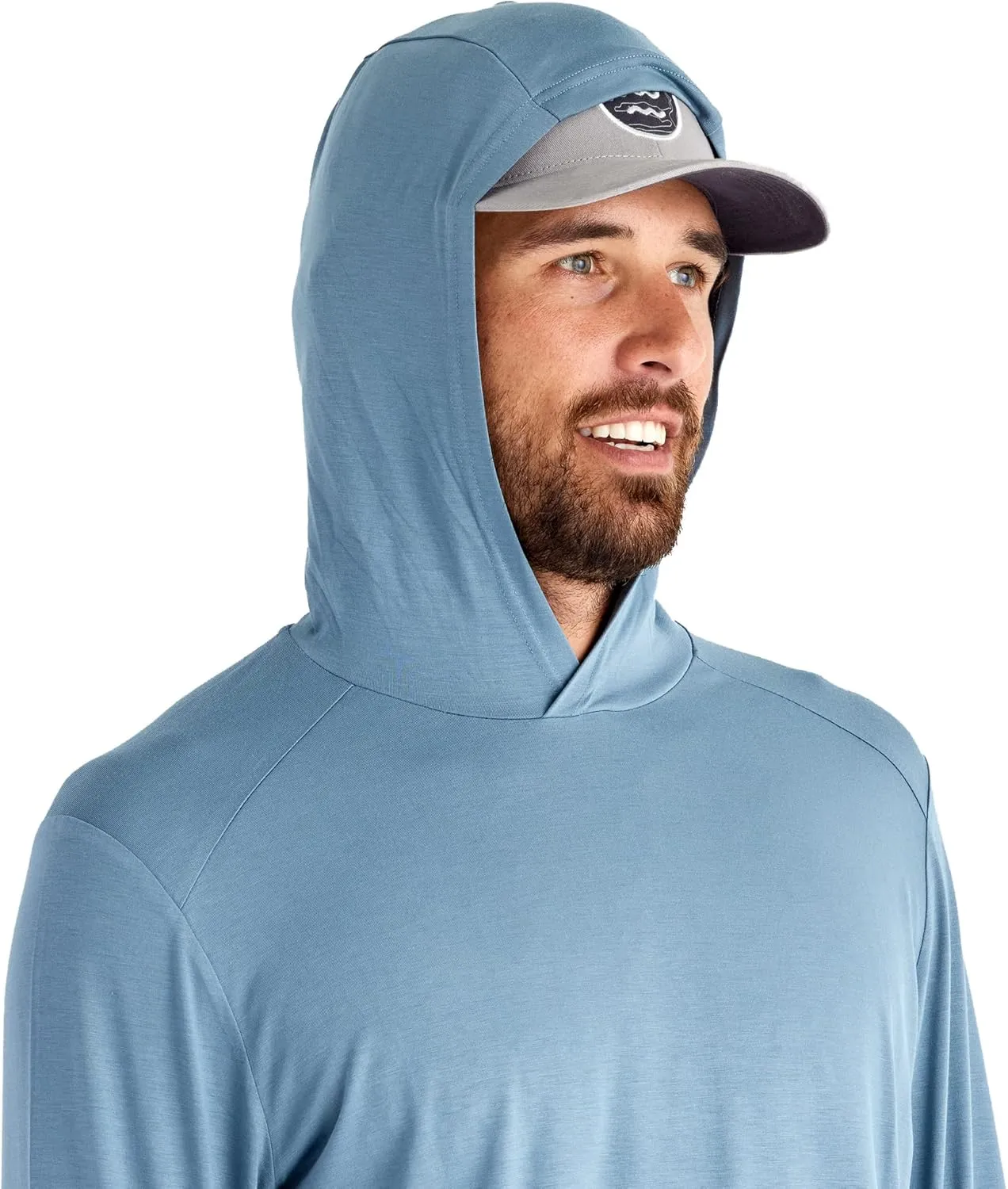Free Fly Men's Shade Hoodie - UPF 50  Sun Protection Moisture Wicking, Breathable Bamboo Viscose Outdoor Shirt for Men