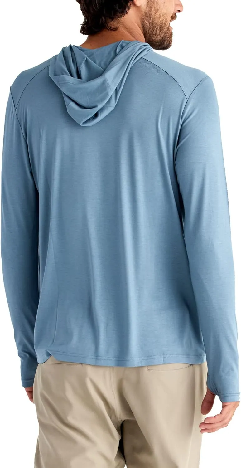 Free Fly Men's Shade Hoodie - UPF 50  Sun Protection Moisture Wicking, Breathable Bamboo Viscose Outdoor Shirt for Men