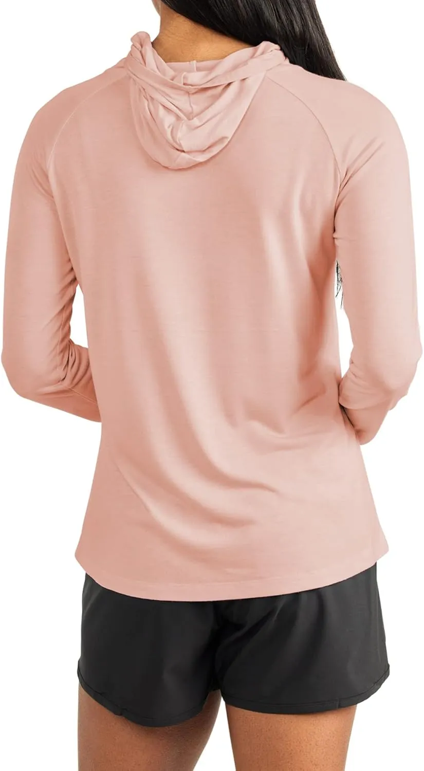 Free Fly Women's Lightweight Hoodie - UPF 40  Sun Protection Moisture Wicking, Breathable Bamboo Viscose Outdoor Shirt