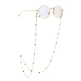 Gold Heart Studded Sunglasses Chain