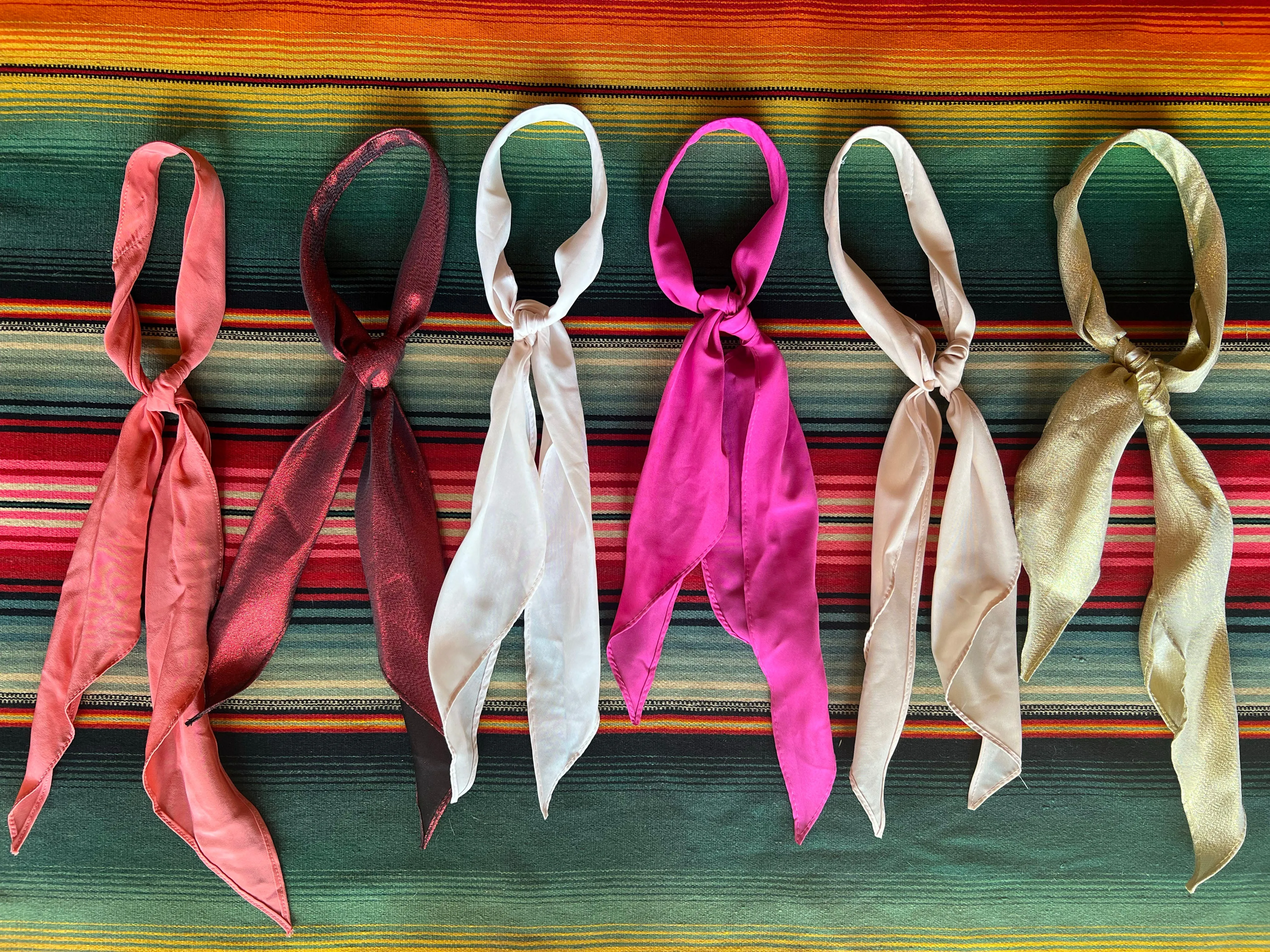 Gold Lurex Western Scarves