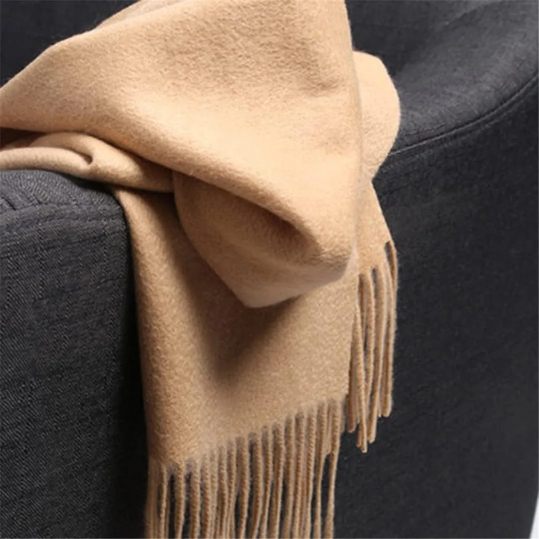 Hcclijo Cashmere Scarf Men Winter Men Scarf Unisex Women Thick Warm Neck Scarf Male Shawls