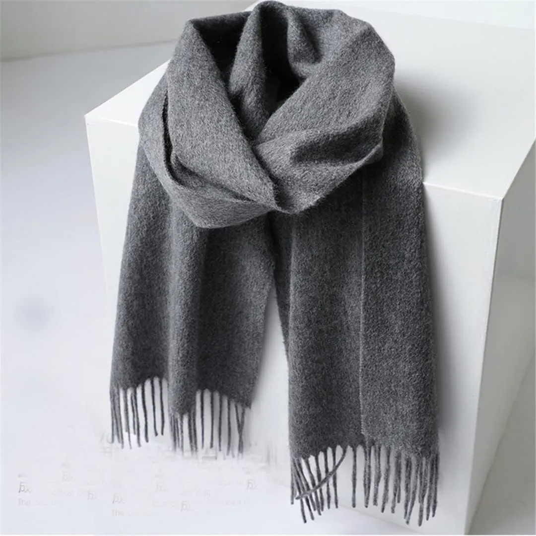 Hcclijo Cashmere Scarf Men Winter Men Scarf Unisex Women Thick Warm Neck Scarf Male Shawls