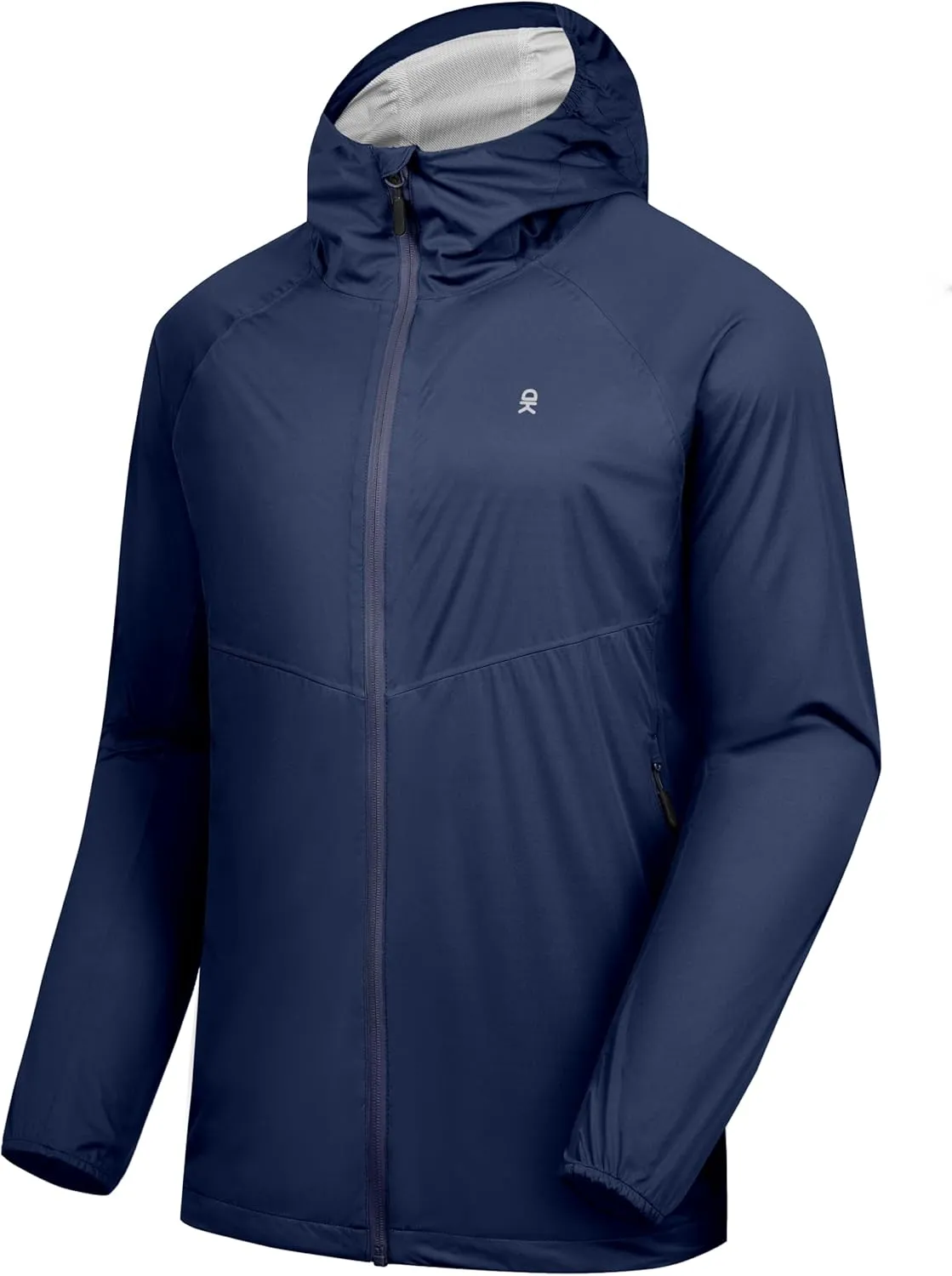 Little Donkey Andy Mens Ultra Light Rain Jacket, Stretch Waterproof Raincoat with Hood for Hiking, Running