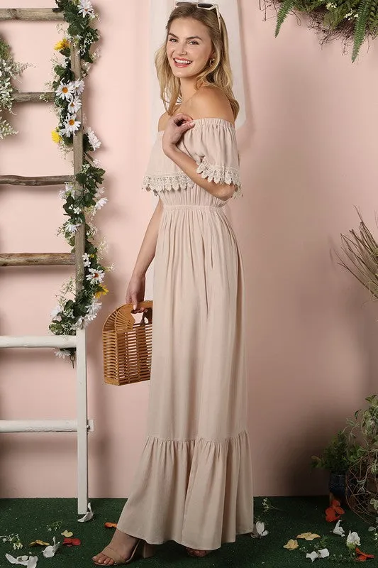 Long And Flowy Dress (Off The Shoulder Maxi Dress)