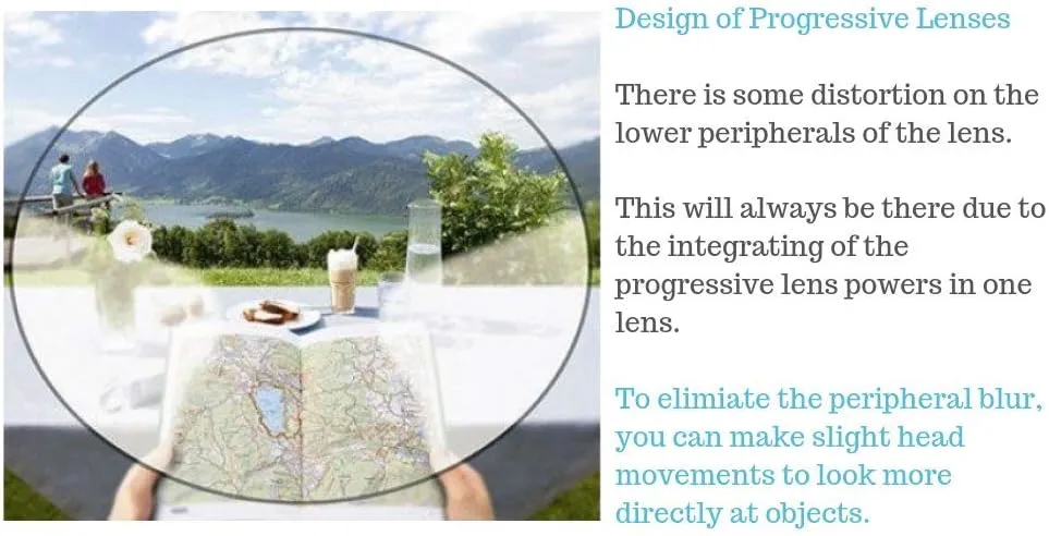 ProEyes Octans, Progressive Blue Light Blocking Readers, 0 Strength on Top Lens (2 Crystal, 2.50 x)