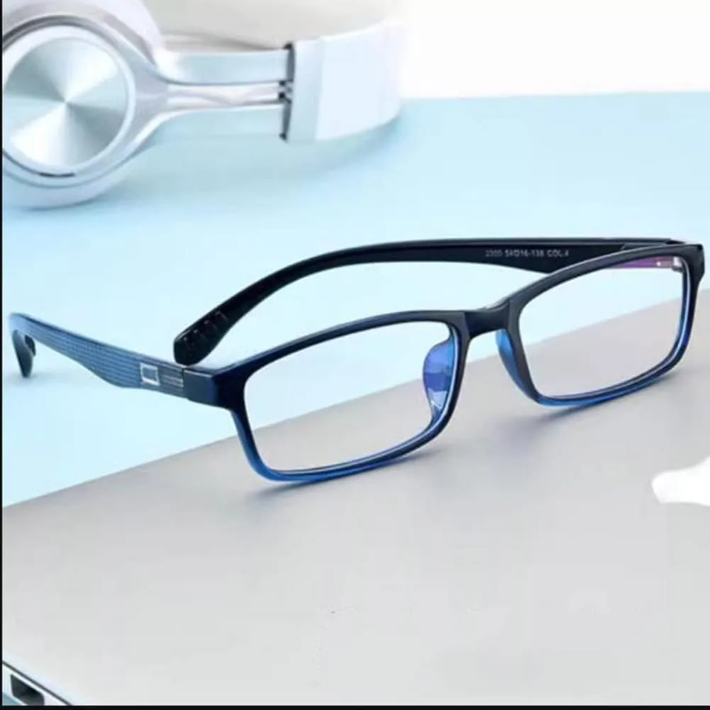 Reading Glasses Blue Light Blocking, Computer Reader for Women Men,Anti UV Glare Eyeglasses Stylish TR Frame Eyeglasses with Spring Hinges (Color : Blue, Size : 1.5X)