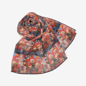 Ride in Sunset Chiffon Scarf