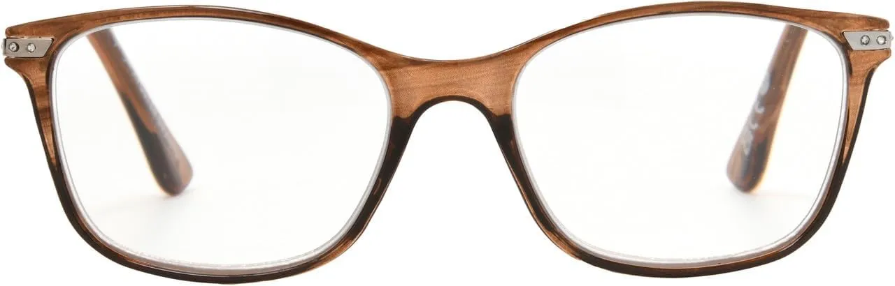 Sofia Vergara x Foster Grant Women's Faye Blue Light Multi Focus Reading Glasses Square