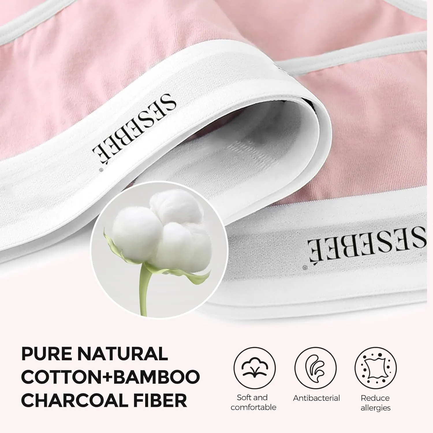 Teen Girls Knickers, 6-Pack Soft Cotton Panties, Anti-Leak & Washable, Comfortable & Airy, Ideal for School and Daily
