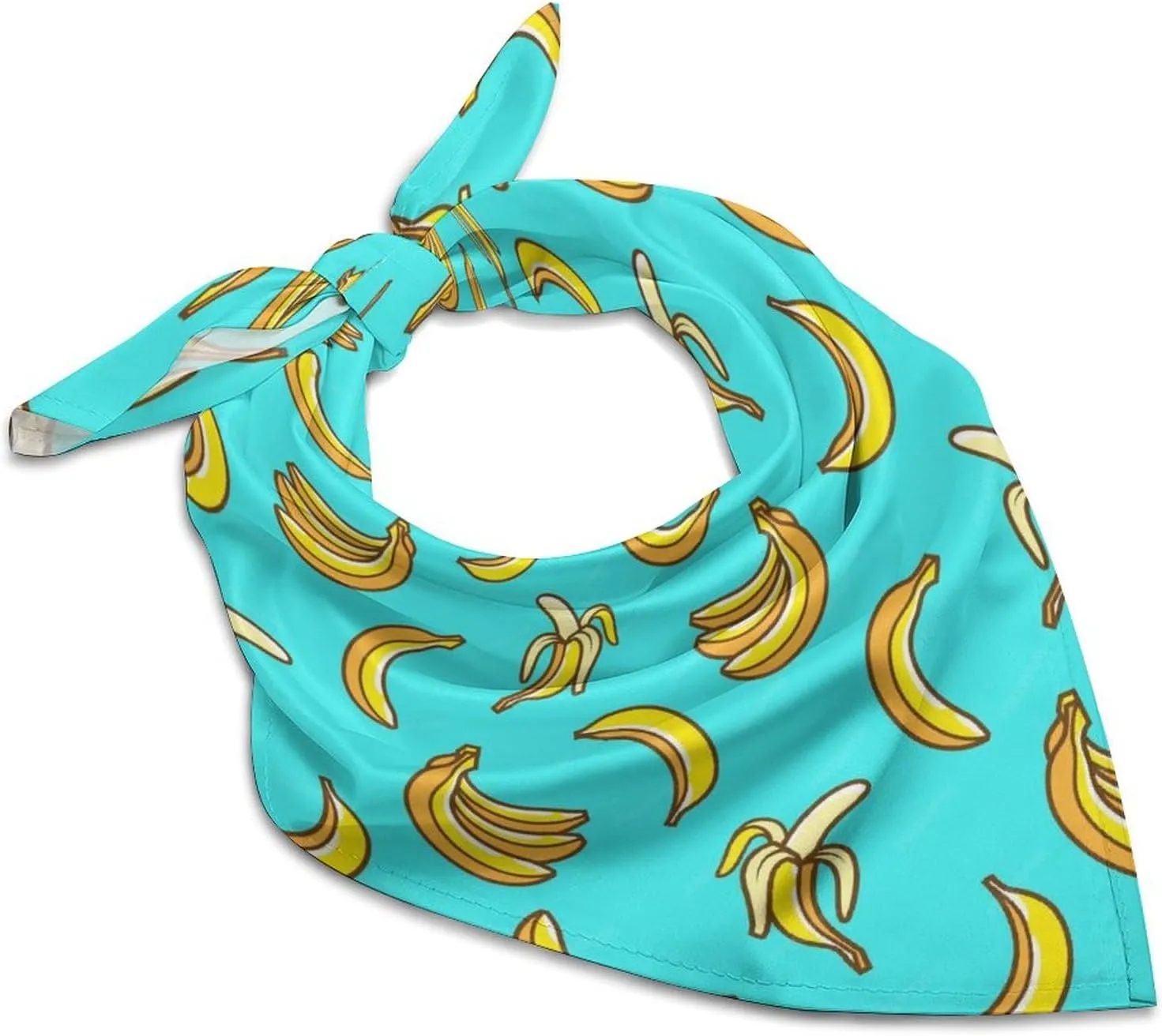 Tropical Banana Kerchief Man's Womens Multi-Purpose Square Scarf All-Occasion 25" X 25" Inch Gift Scarf