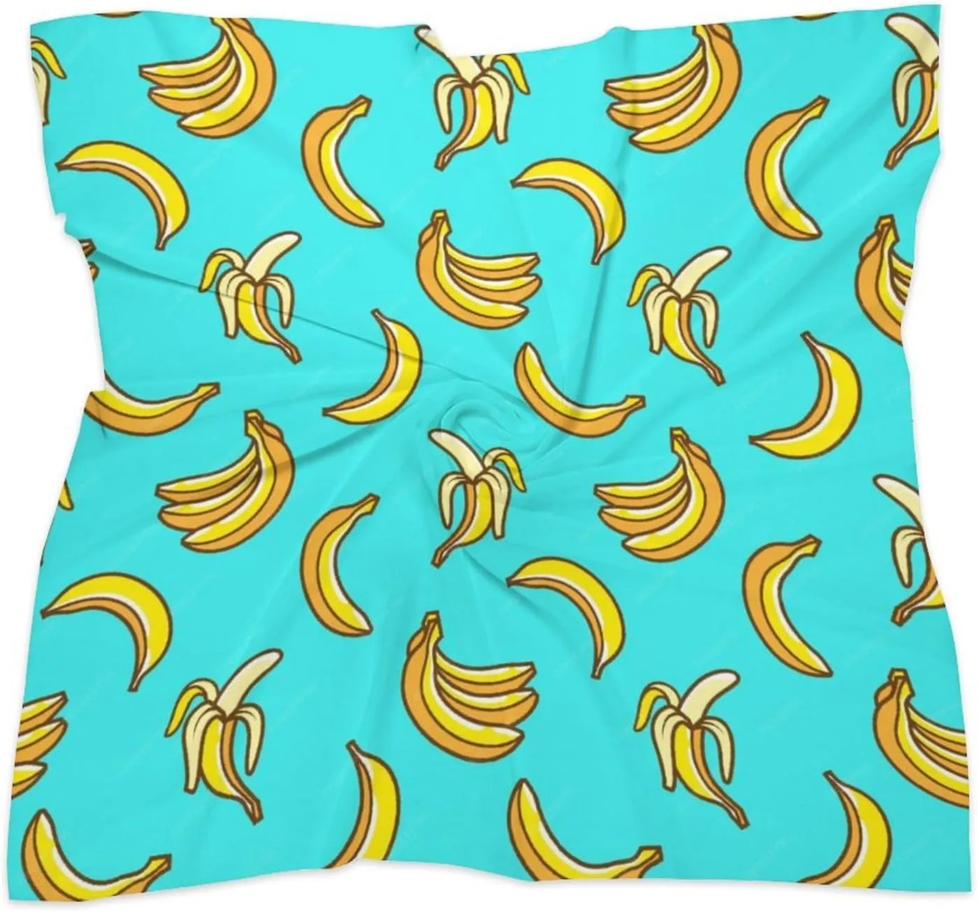 Tropical Banana Kerchief Man's Womens Multi-Purpose Square Scarf All-Occasion 25" X 25" Inch Gift Scarf
