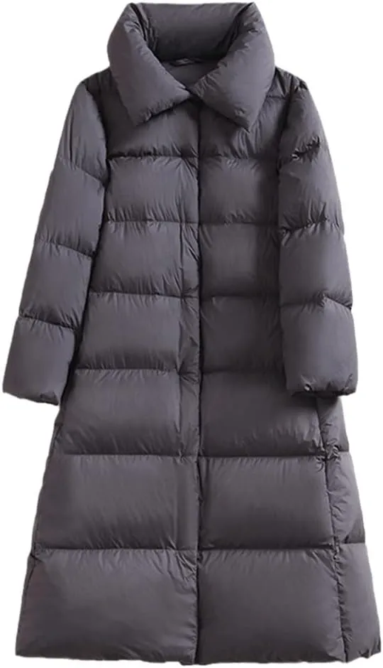 Winter Women Down Jacket Padded Warm Thick Long Puffer Coat Casual Parka Ultra Light Coat