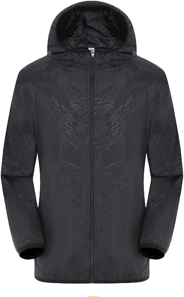 Ymosrh Women's Mens Flannel Jacket Men's Casual Jackets Windproof Ultra-Light Rainproof Windbreaker Top Winter